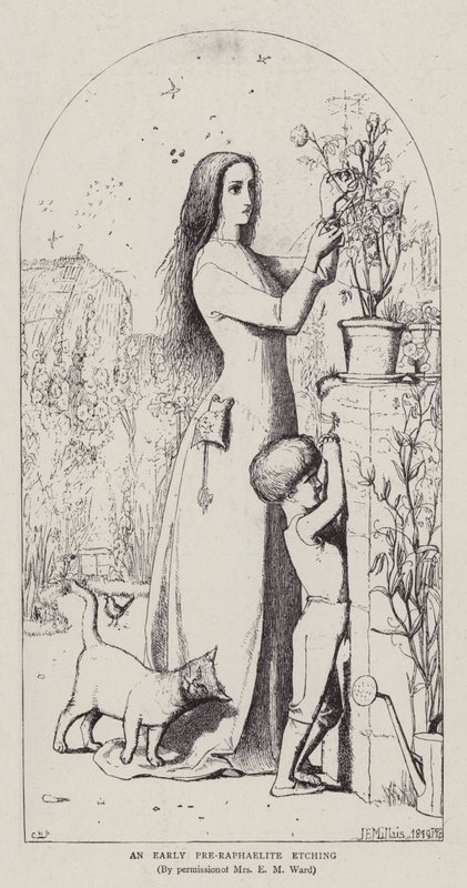 Erken Bir Rafael Öncesi Dağlama by John Everett Millais