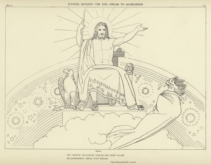 Jüpiter, Kötü Rüyayı Agamemnon