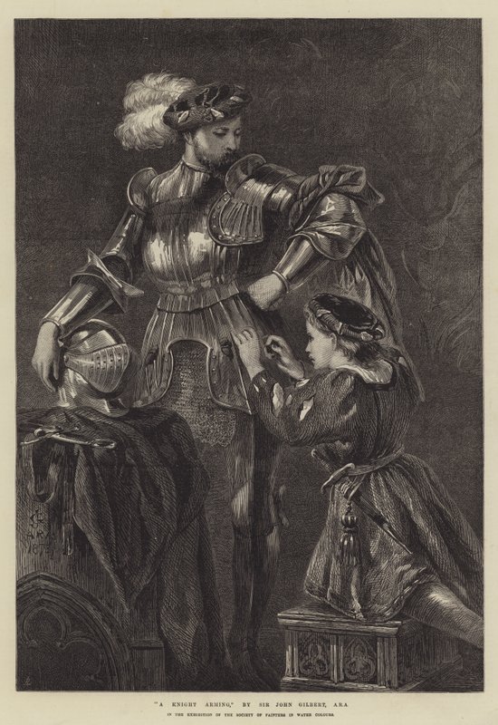 Bir Şövalye Silahlanıyor by John Gilbert
