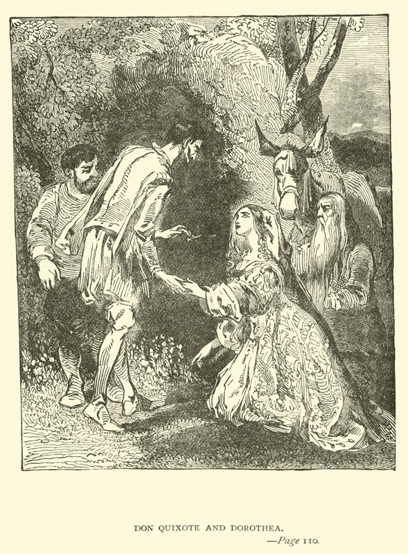 Don Quixote and Dorothea  by John Gilbert