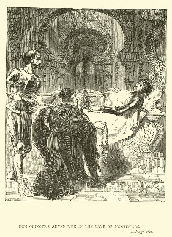 Ibyabaye kuri Don Quixote mu buvumo bwa Montesinos by John Gilbert
