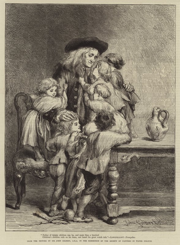Longfellow'un Evangeline'ı by John Gilbert