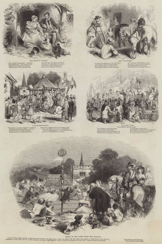 Kasabada ve Ülkede Bahar Hayatı by John Gilbert