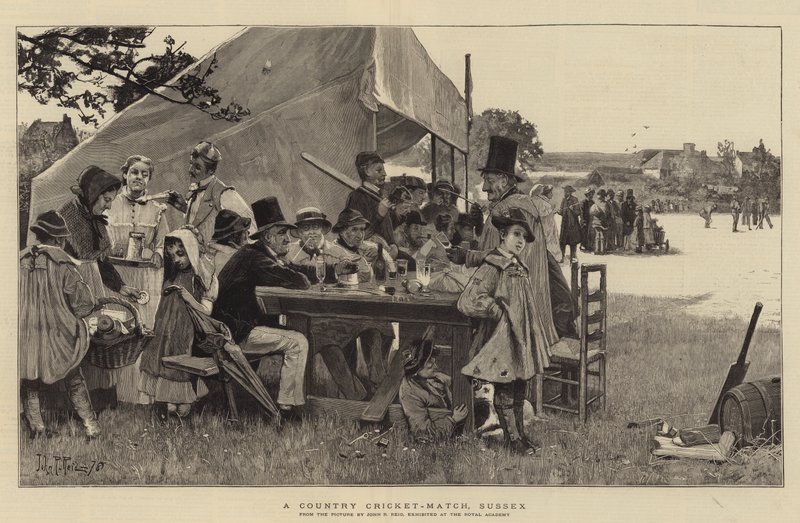 Bir Ülke Kriket Maçı, Sussex by John Robertson Reid