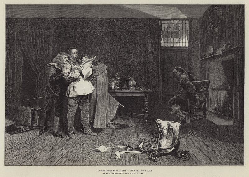 Yakalanan Gönderiler, Kraliyet Akademisi Sergisinde by John Seymour Lucas