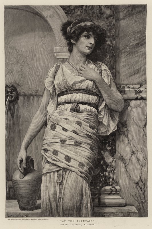 Çeşmede by John William Godward