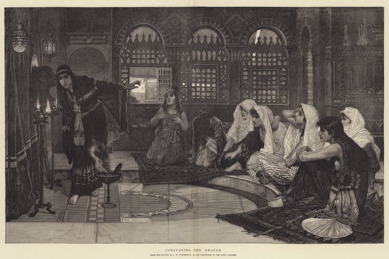 ಒರಾಕಲ್ ಟರ್ಕ್ ಅನ್ನು ಸಂಪರ್ಕಿಸಲಾಗುತ್ತಿದೆ by John William Waterhouse