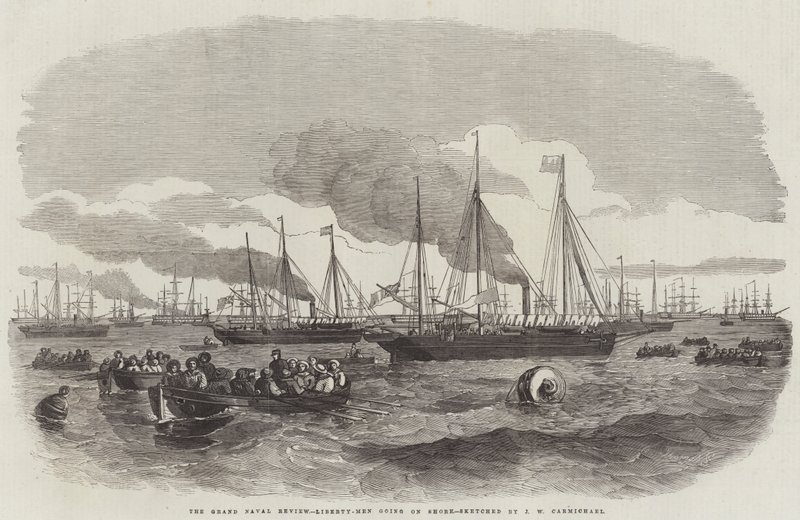 The Grand Naval Review, Liberty-Men on Shore by John Wilson Carmichael