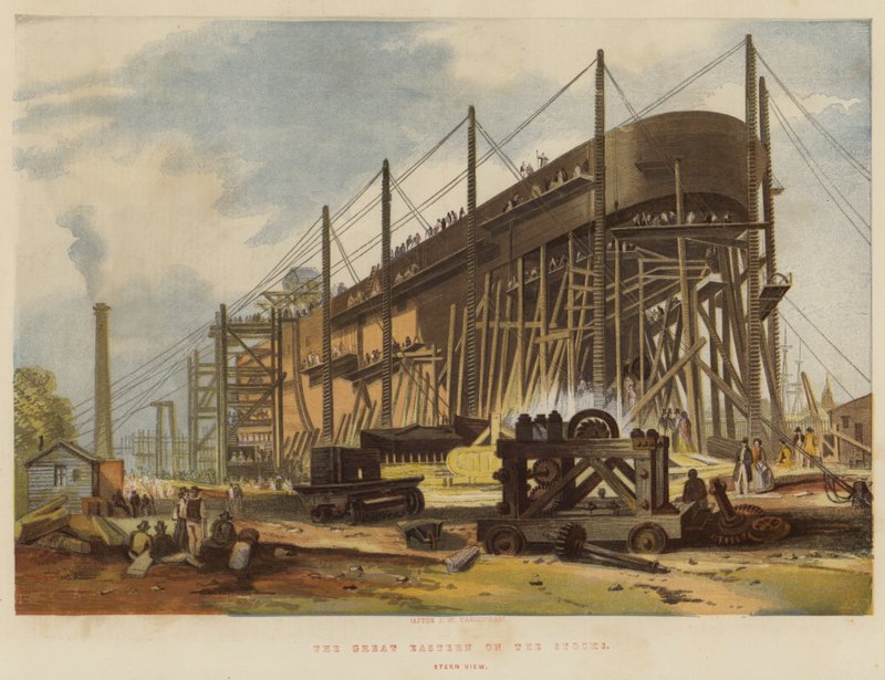 Hisse Senedi Büyük Doğu, Kıç Görünümü by John Wilson Carmichael