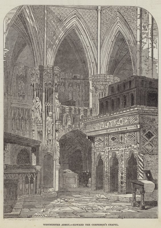 Westminster Abbey, Edward İtirafçının Şapeli by John Wykeham Archer
