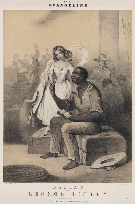 Evangeline, George Linley tarafından türkü (lito) by John (after) Brandard