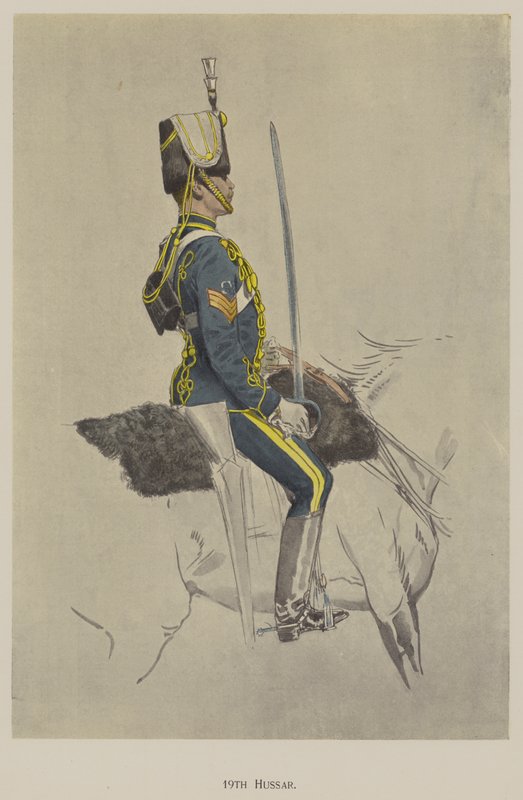 19. Hussar (renkli taş) by John (after) Charlton
