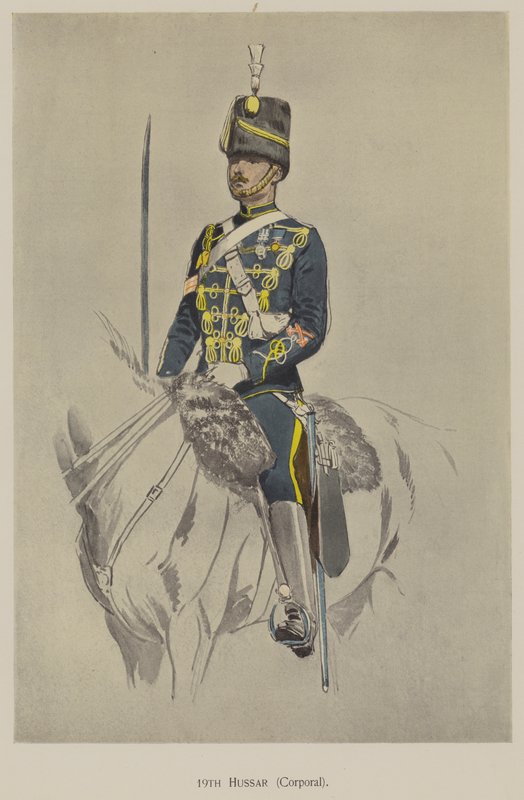 19. Hussar, Onbaşı (renkli taş) by John (after) Charlton