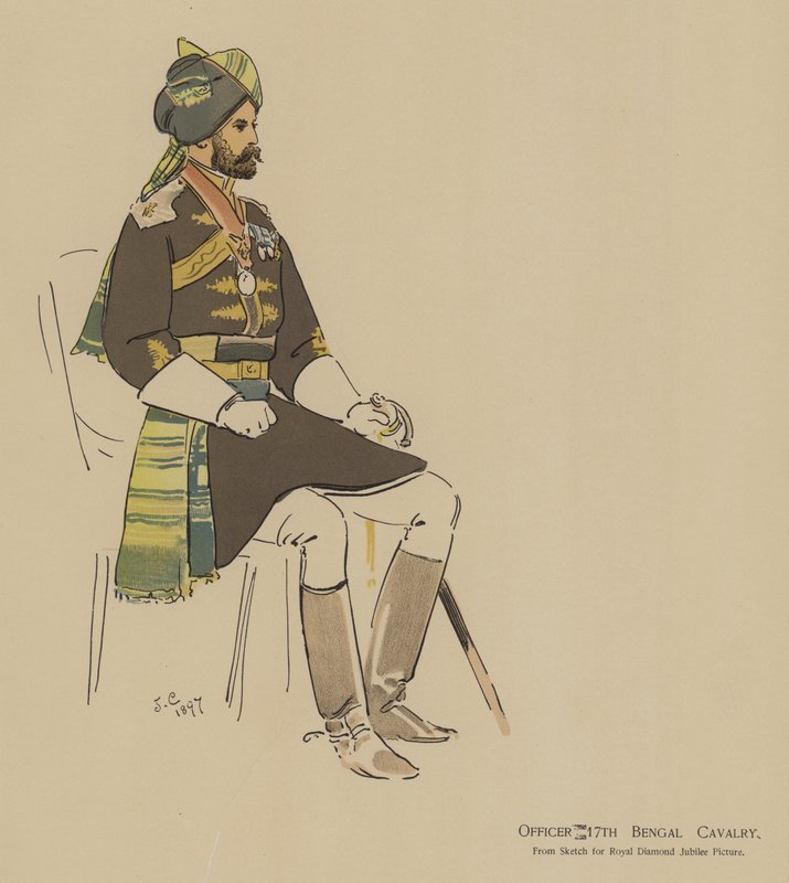 Memur 17. Bengal Süvari (renkli taş) by John (after) Charlton