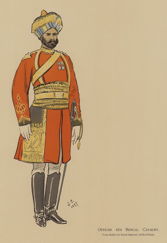 Memur 4 Bengal Süvari (renkli taş) by John (after) Charlton