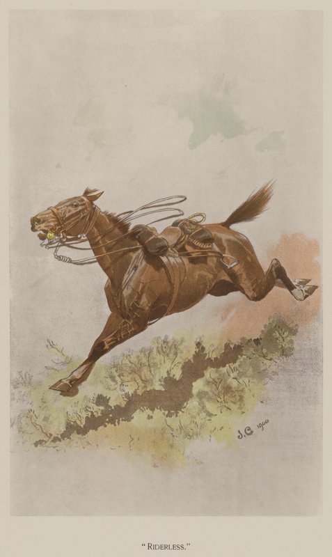 Binicisiz (renkli lito) by John (after) Charlton