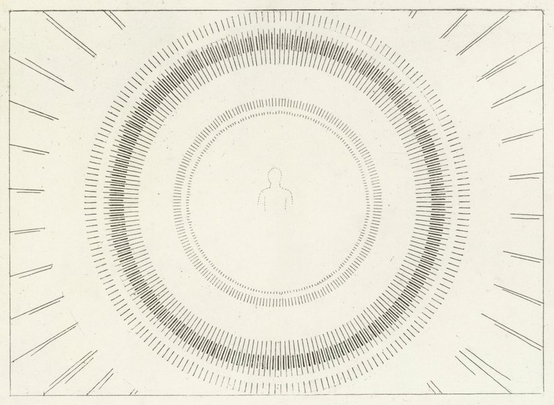 The Beatific Vision, Paradise, Canto 33 (gravür) by John (after) Flaxman