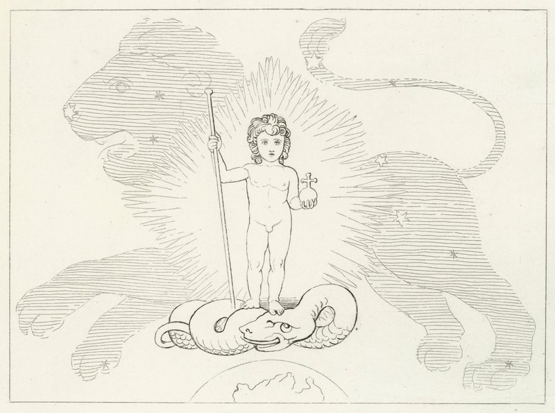 Bebek Kurtarıcı, Cennet, Canto 16 (gravür) by John (after) Flaxman