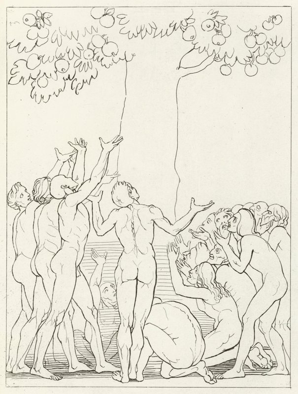Ölçüsüz, Araf, Canto 24 (gravür) by John (after) Flaxman