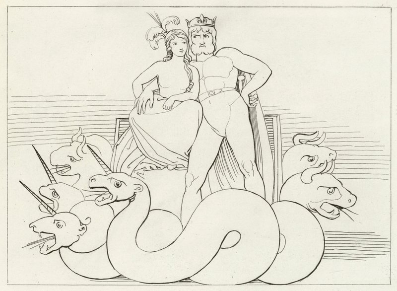 Kilisenin Entrikaları, Araf, Canto 32 (gravür) by John (after) Flaxman