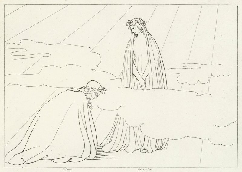 Ay Küresi, Cennet, Canto 2 (gravür) by John (after) Flaxman