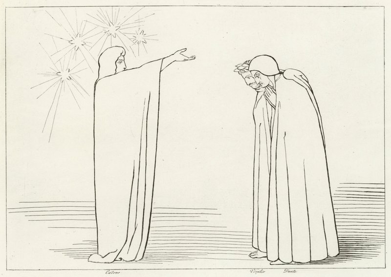 Denetimli Serbestlik Dağı, Araf, Canto 1 (gravür) by John (after) Flaxman