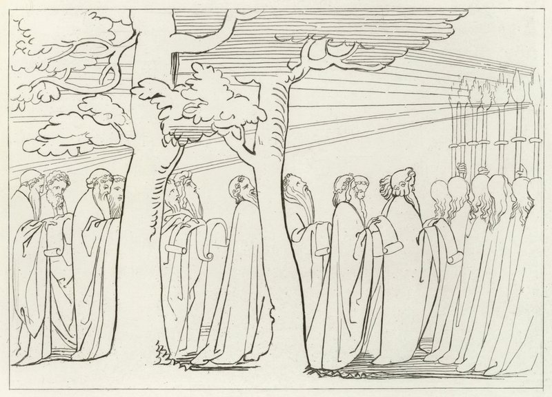 Yaşlılar Alayı, Araf, Canto 29 (gravür) by John (after) Flaxman