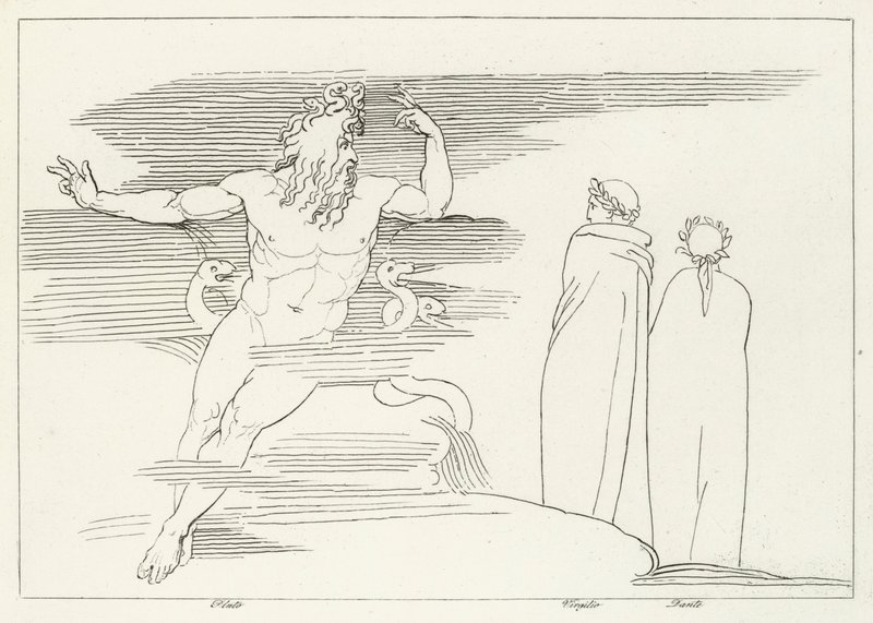 Plüton Bölgesi, Cehennem, Canto 7 (gravür) by John (after) Flaxman