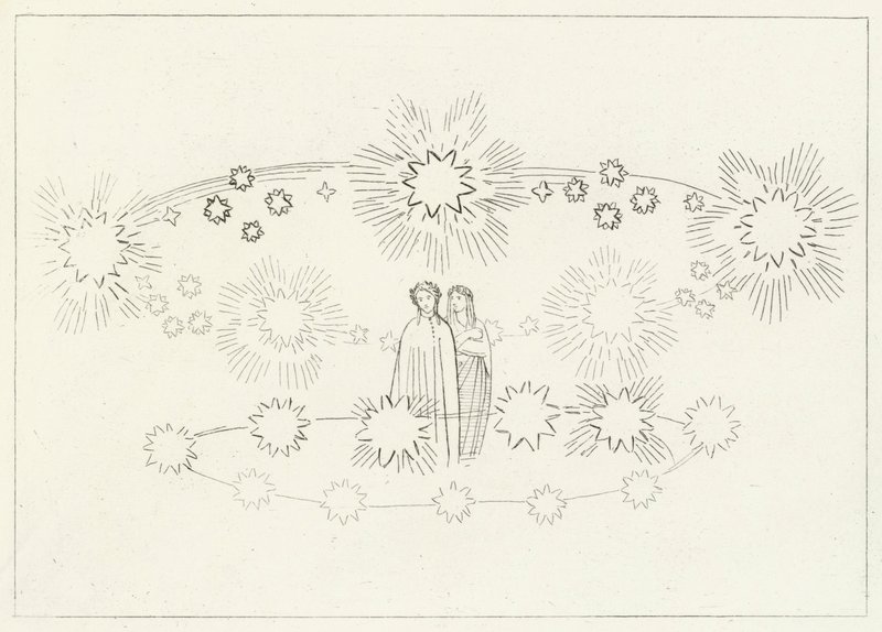 Güneş Bölgesi, Cennet, Canto 10 (gravür) by John (after) Flaxman