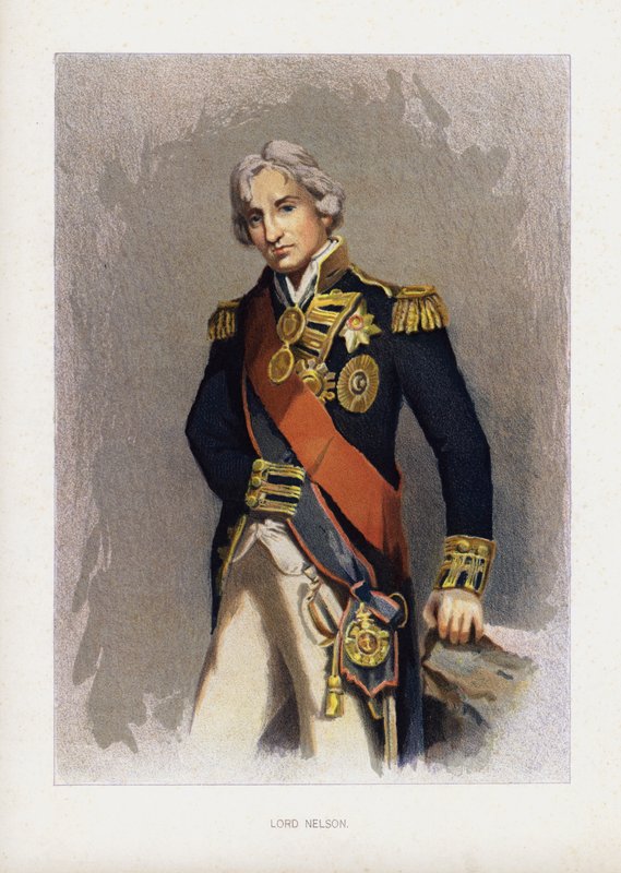 Amiral Lord Nelson, İngiliz deniz komutanı (renkli taş) by John (after) Hoppner