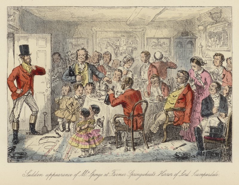 Bay Sünger'in Spor Turu için John Leech illüstrasyonu (renkli gravür) by John (after) Leech
