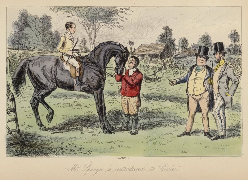 Bay Sünger'in Spor Turu için John Leech illüstrasyonu (renkli gravür) by John (after) Leech
