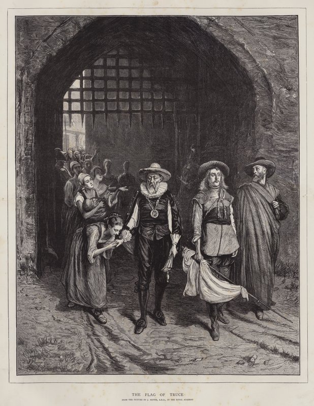 Ateşkes Bayrağı (gravür) by John (after) Pettie