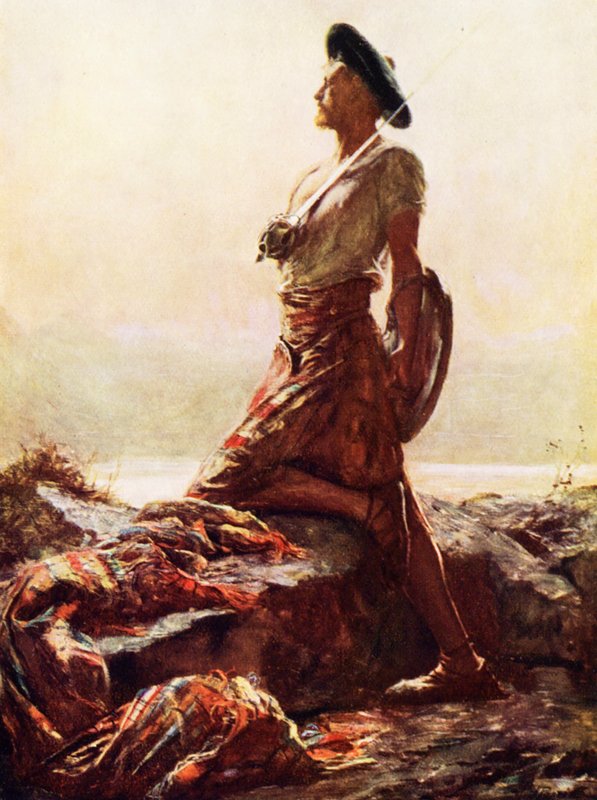 Highland Karakolu (renkli taşbaskı) by John (after) Pettie