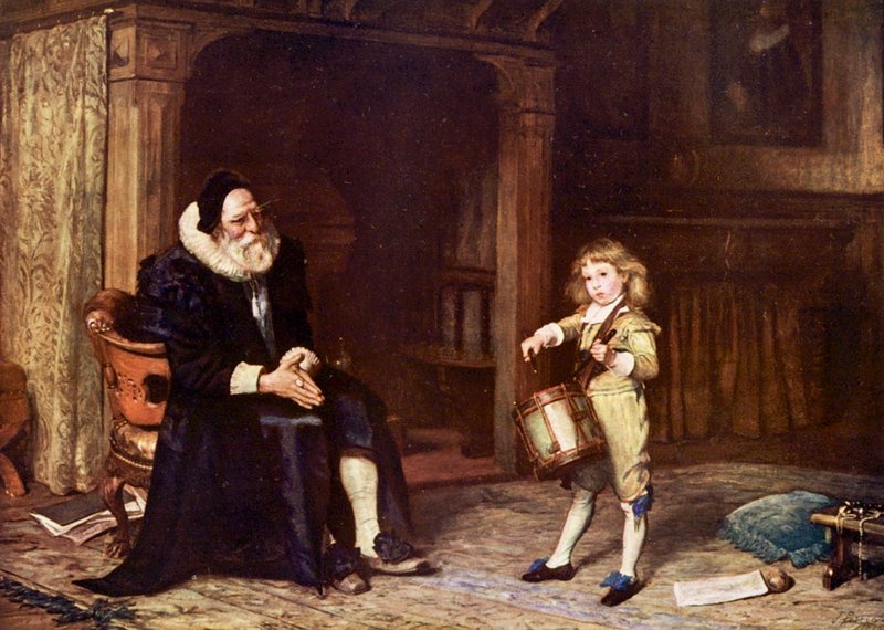Solo (renkli litho) by John (after) Pettie