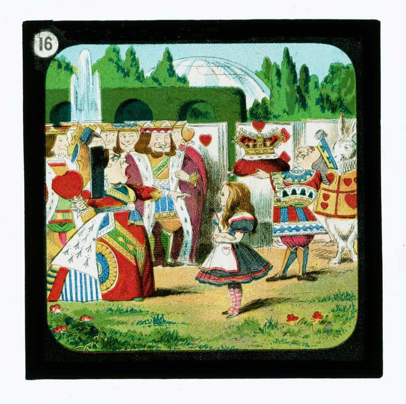 Alice Harikalar Diyarında, Renkli Fener Slaytları (fener slayt) by John (after) Tenniel