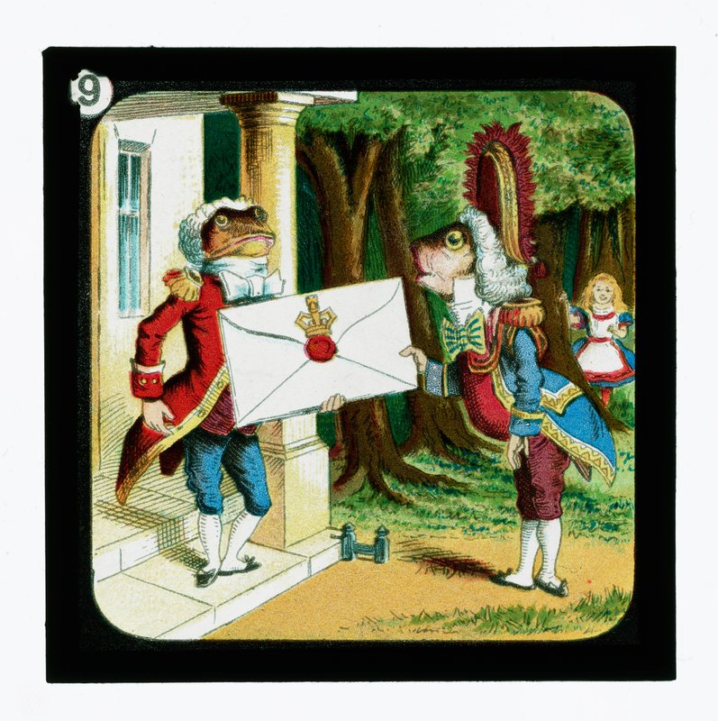 Alice Harikalar Diyarında, Renkli Fener Slaytları (fener slayt) by John (after) Tenniel
