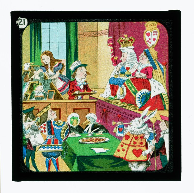 Alice Harikalar Diyarında, Renkli Fener Slaytları (fener slayt) by John (after) Tenniel