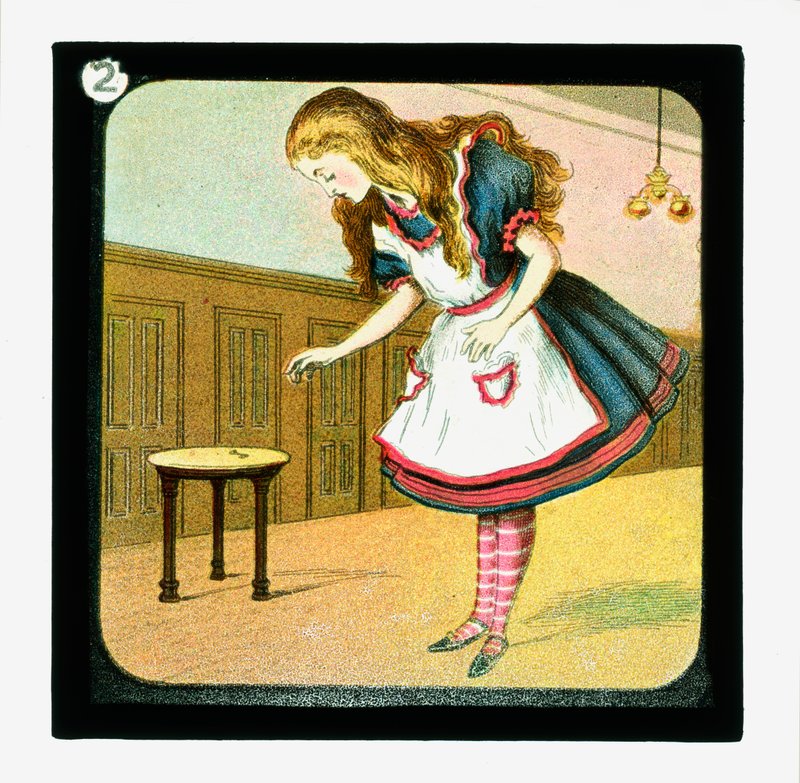 Alice Harikalar Diyarında, Renkli Fener Slaytları (fener slayt) by John (after) Tenniel