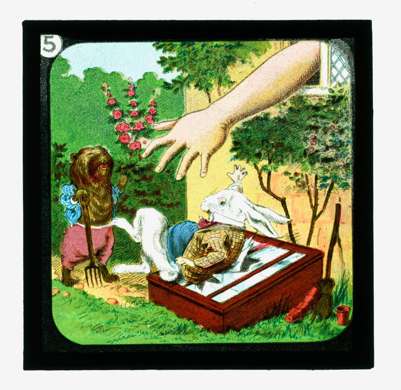 Alice Harikalar Diyarında, Renkli Fener Slaytları (fener slayt) by John (after) Tenniel