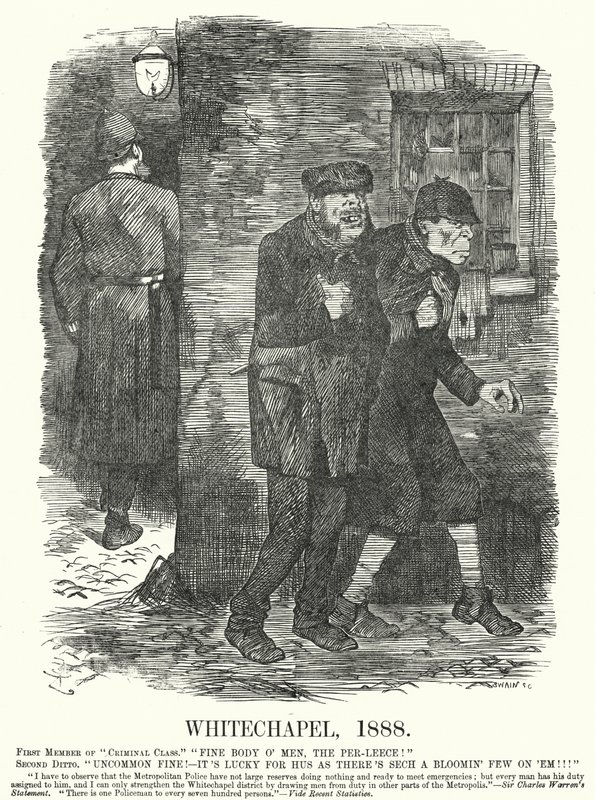 Yumruk karikatür: Whitechapel by John (after) Tenniel