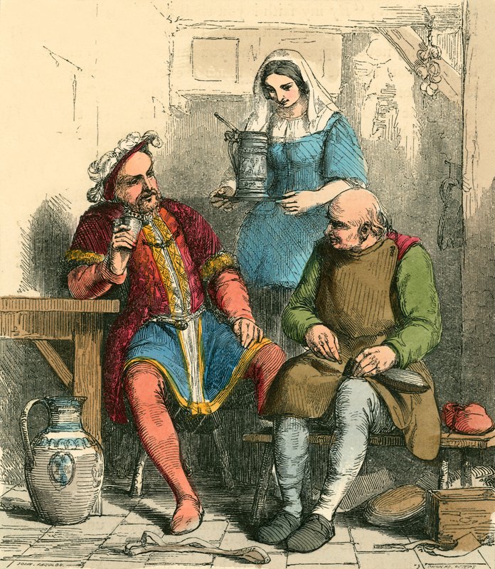 Ayakkabıcı ile içen kral by John Absolon
