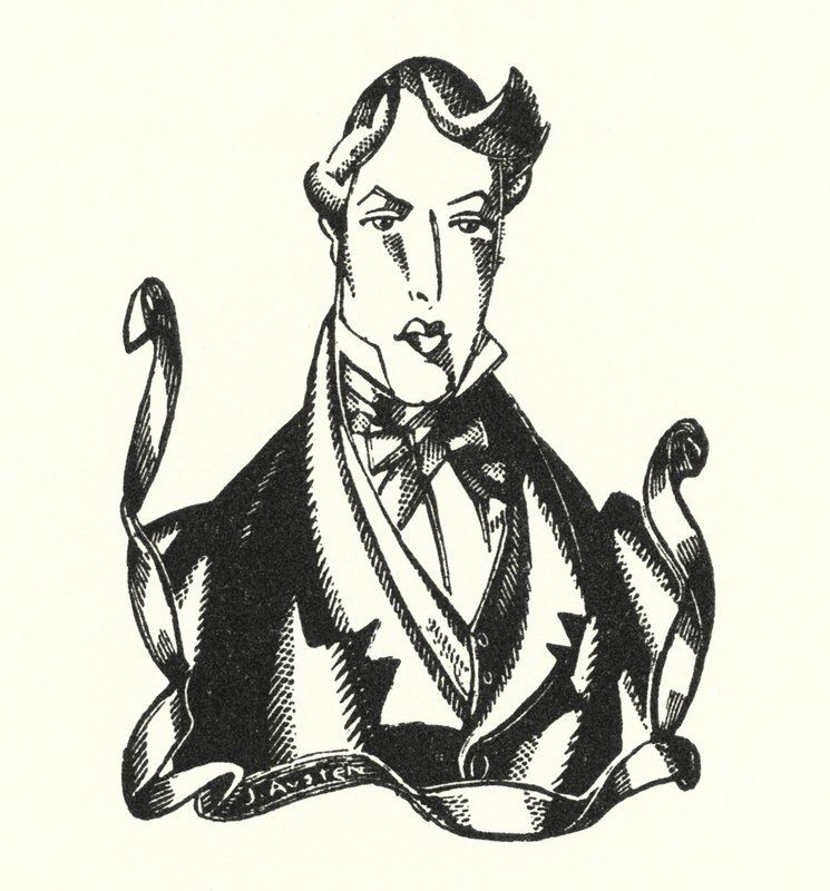 Lord Byron (lito) tarafından Don Juan için Finis illüstrasyonu by John Austen