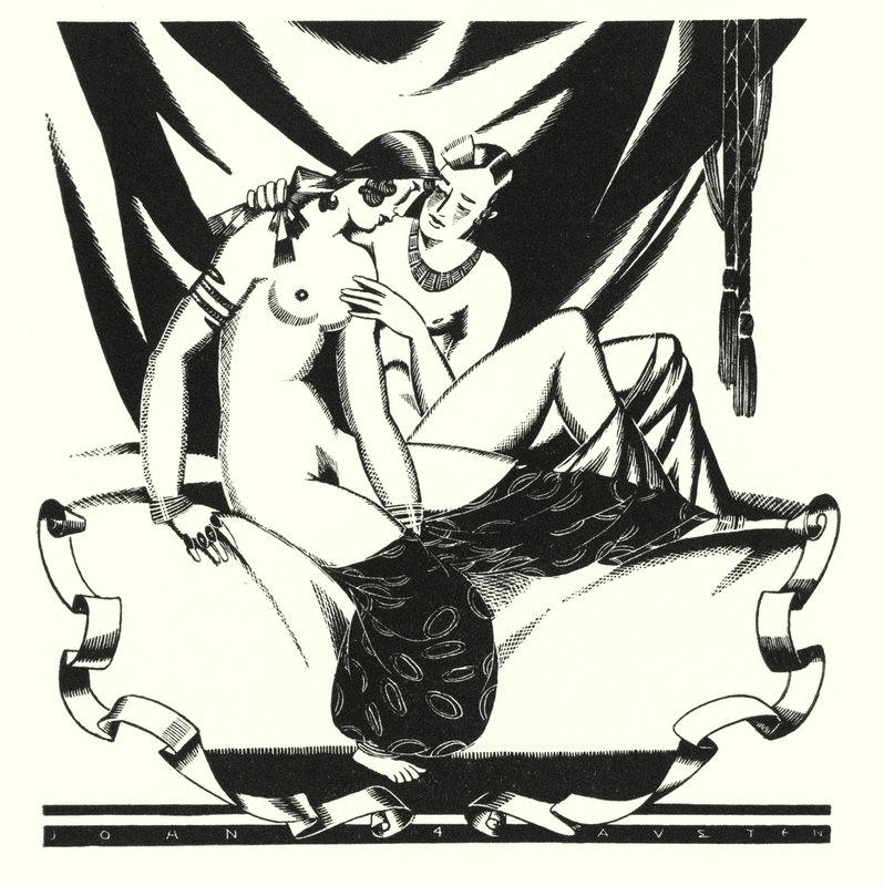 Lord Byron tarafından Don Juan için illüstrasyon (lito) by John Austen