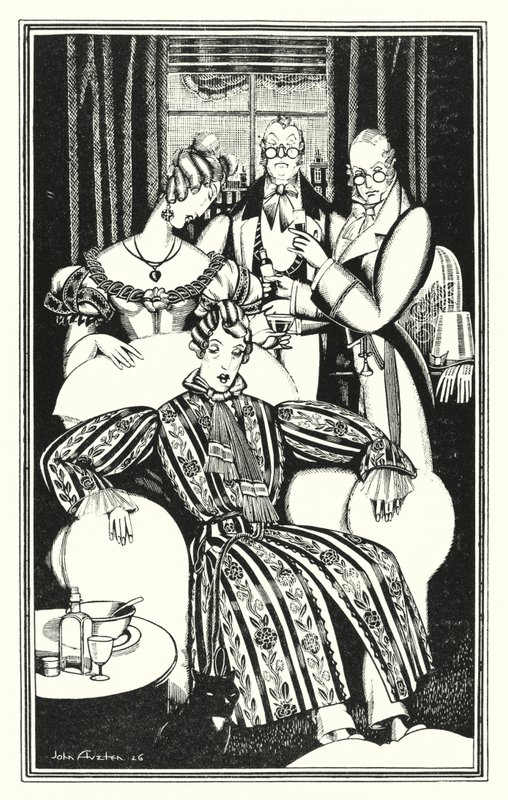 Lord Byron tarafından Don Juan için illüstrasyon: Nasıl olduğunu bilmiyorum, ama hastalandı (lito) by John Austen