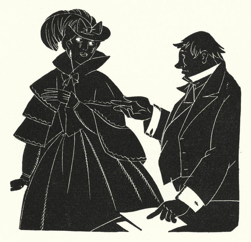 Gustave Flaubert (lito) tarafından Madame Bovary için illüstrasyon by John Austen