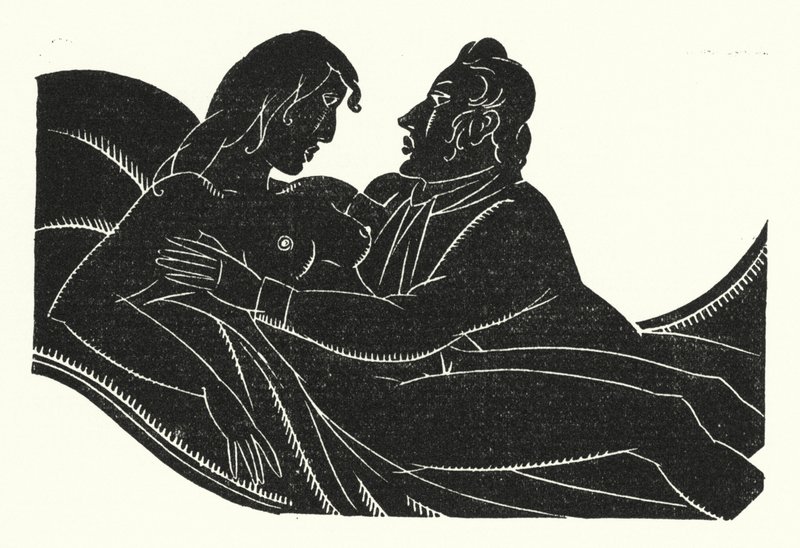 Gustave Flaubert (lito) tarafından Madame Bovary için illüstrasyon by John Austen