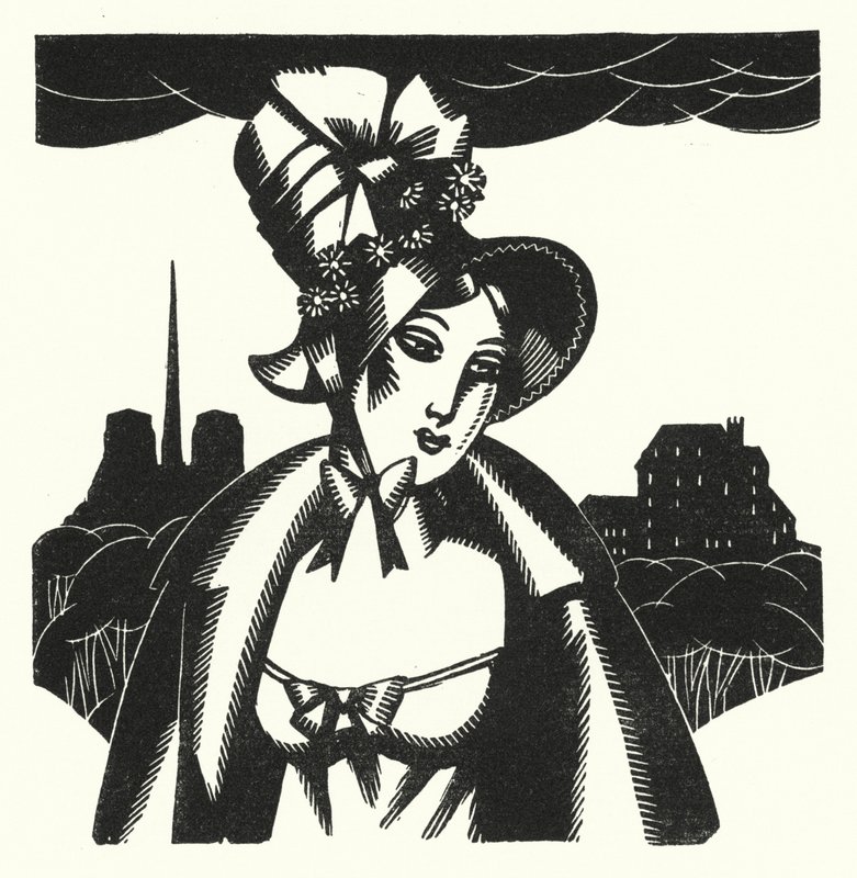 Gustave Flaubert (lito) tarafından Madame Bovary için illüstrasyon by John Austen