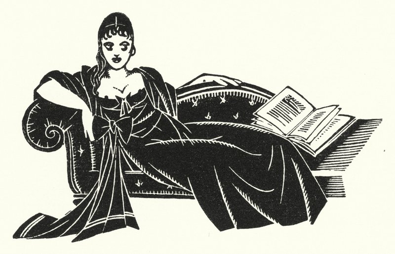 Gustave Flaubert (lito) tarafından Madame Bovary için illüstrasyon by John Austen