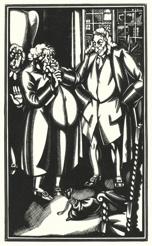 Laurence Sterne tarafından Tristram Shandy için çizim (lito) by John Austen